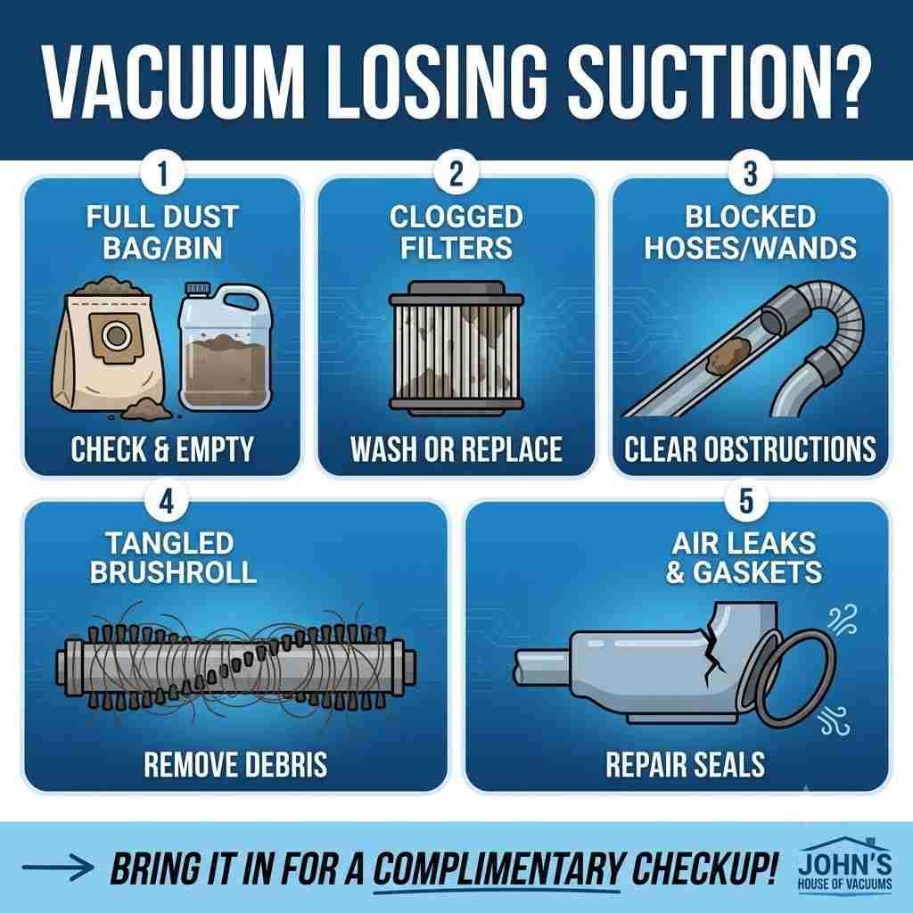 Vacuum Losing suction
